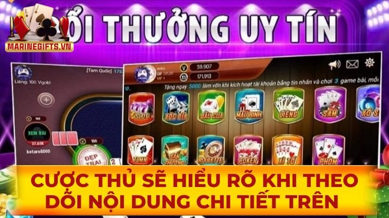 Cược thủ sẽ hiểu rõ khi theo dõi nội dung chi tiết trên 